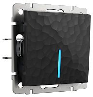 Переключатель с подсветкой без рамки Werkel Hammer 1-кл. проходной черный картинка